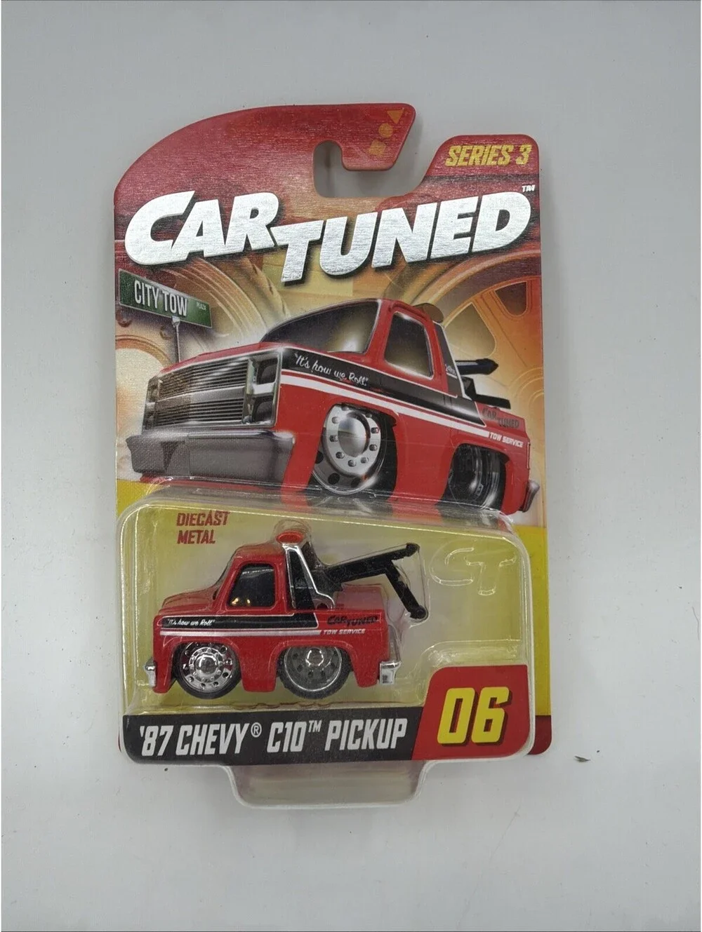 Car Tuned Series 3 City Tow Plaza ‘87 Chevy C10 Pickup #06 Walgreens Exclusive